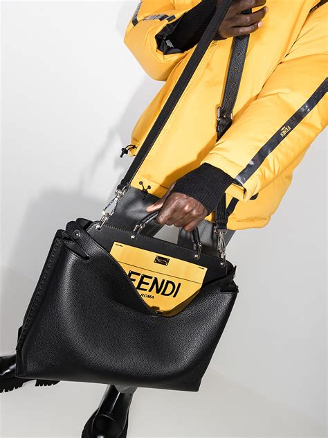 fendi mens satchel|fendi detachable shoulder handbags.